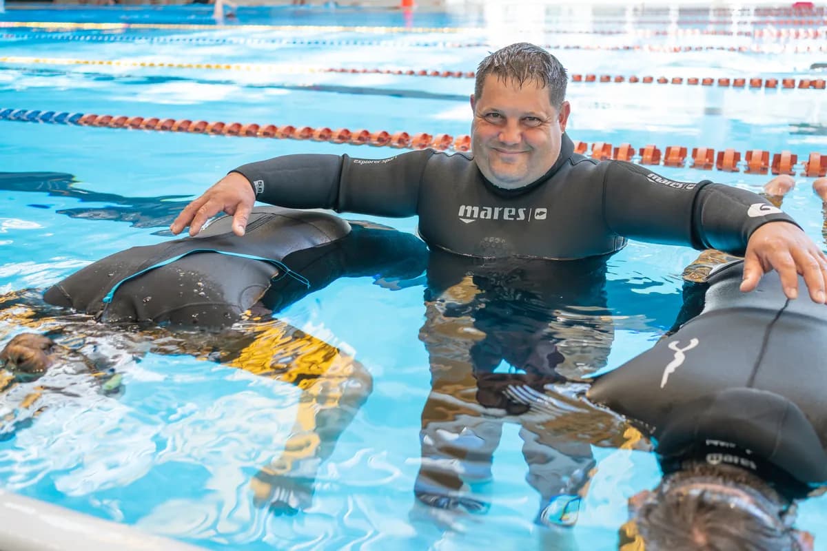 Trening prostega potapljanja